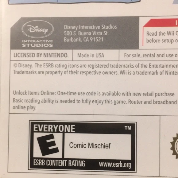 New! Wii Disney Club Penguin Game Day!Comic Mischief Video Game